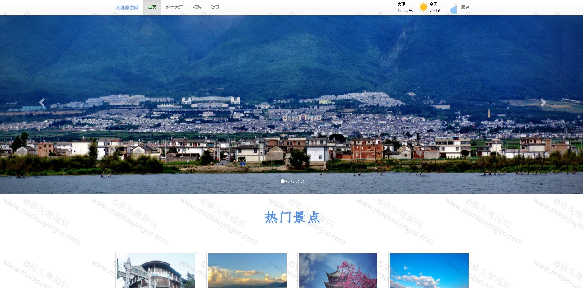 基于Java的大理旅游系统演示视频封面