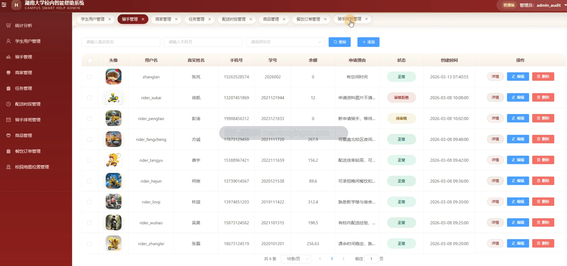 骑手管理