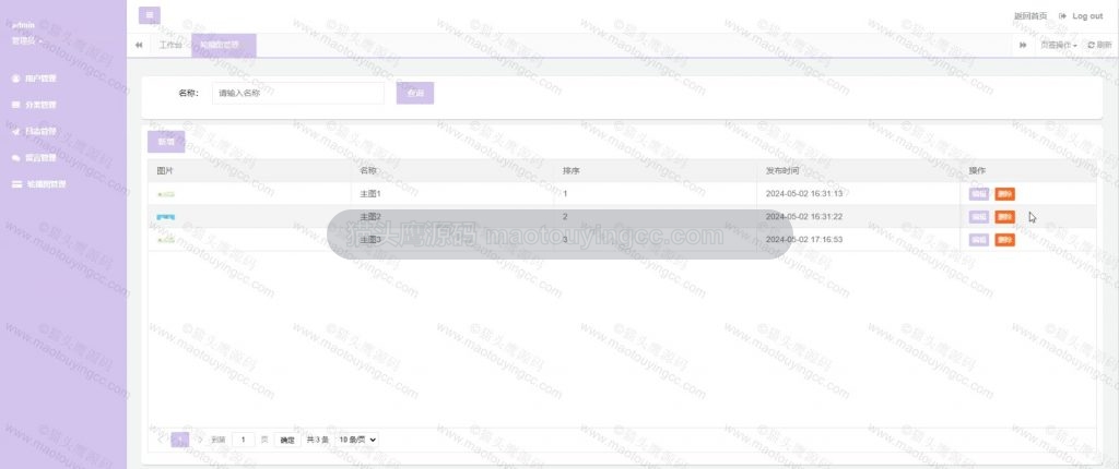 轮播图管理