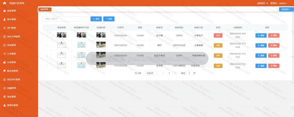商家管理