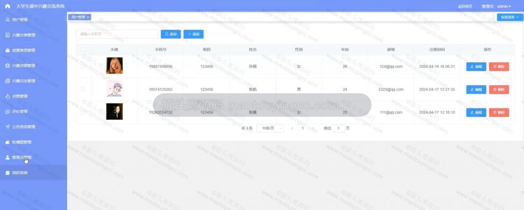 用户管理
