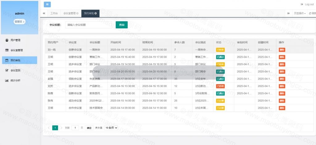预约审批