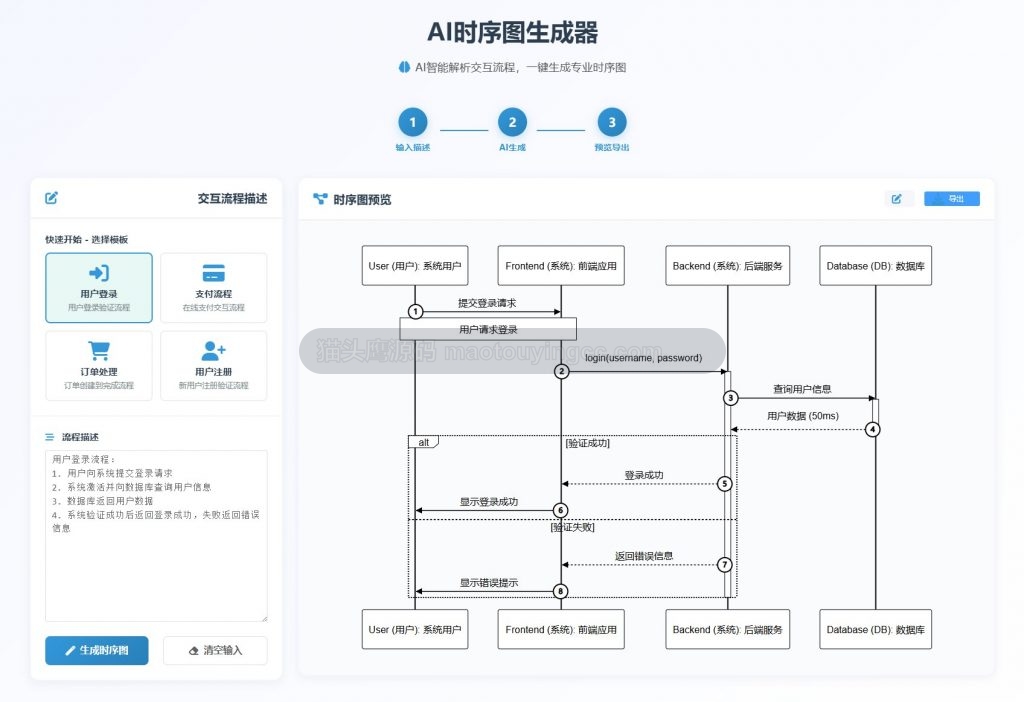 AI毕设管家,在线画ER图,流程图,功能结构图,用例图等,毕业设计必备 项目截图
