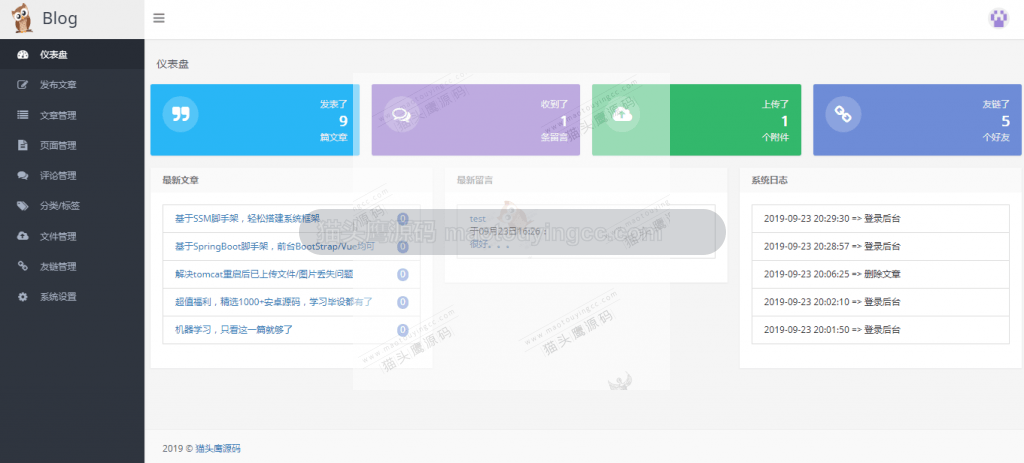 管理员首页