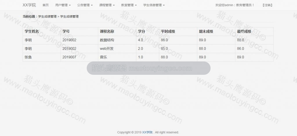 成绩管理