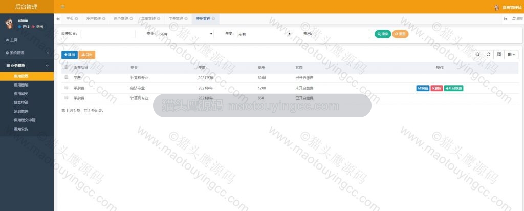 费用管理
