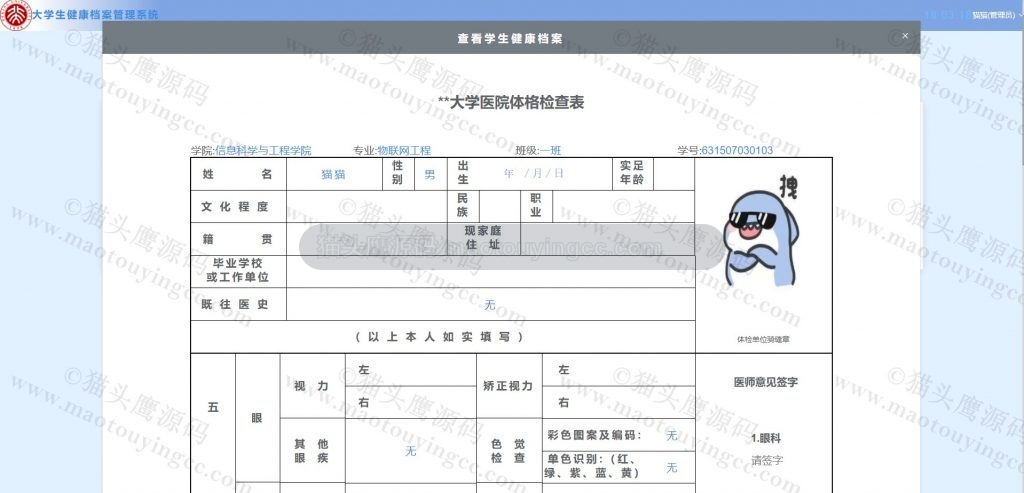 查看档案详情
