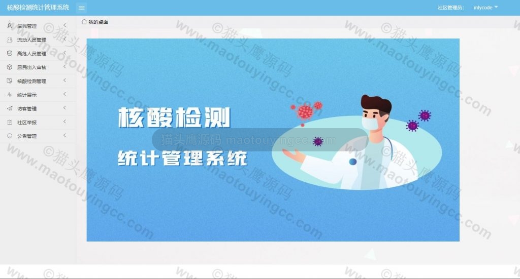社区管理员首页