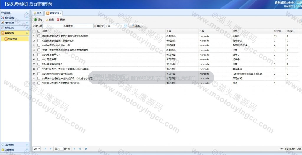 新闻管理