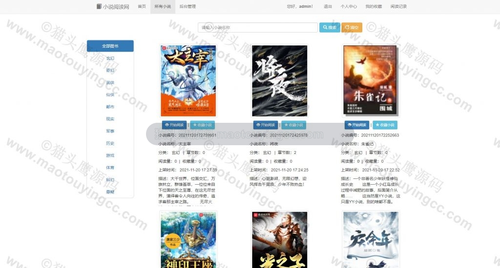 所有小说