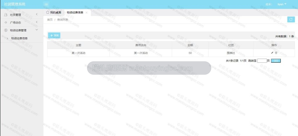 经费管理
