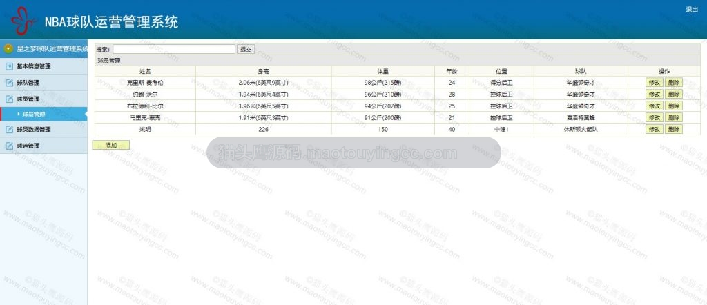 球员维护
