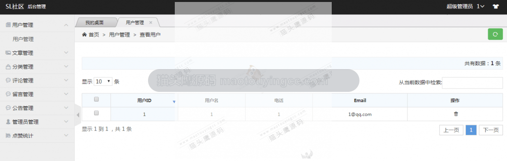 用户管理