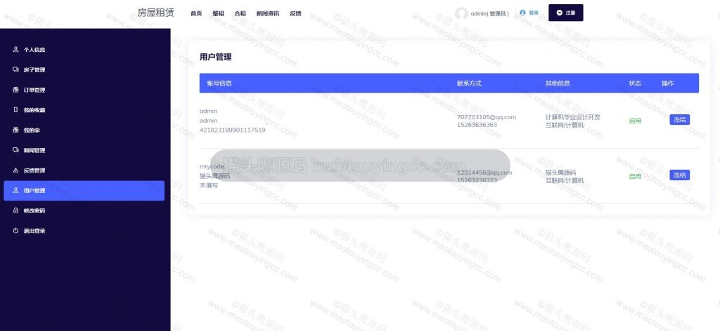 管理员-用户管理