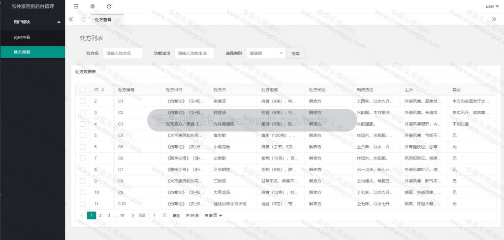 用户-处方查看