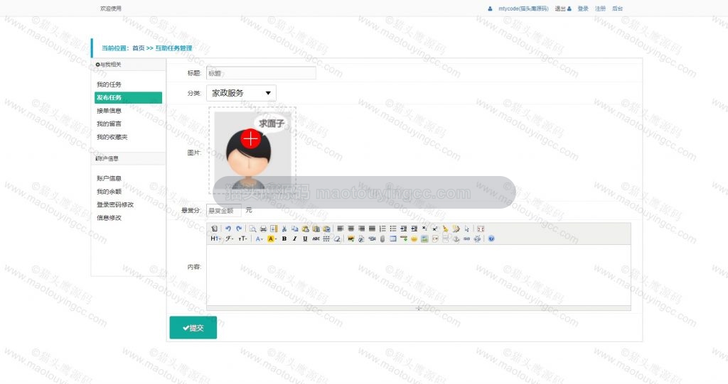 发布任务