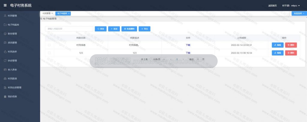 村书记- 电子档案