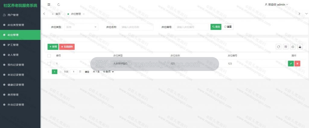 床位管理