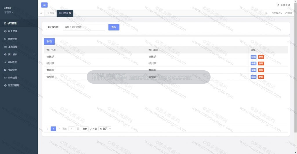 部门管理