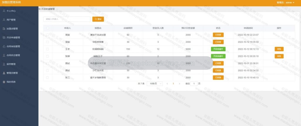 开店申请