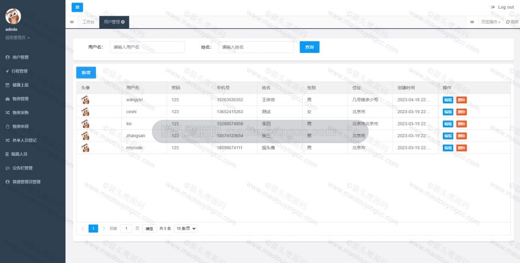 用户管理