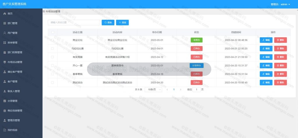 市场活动管理