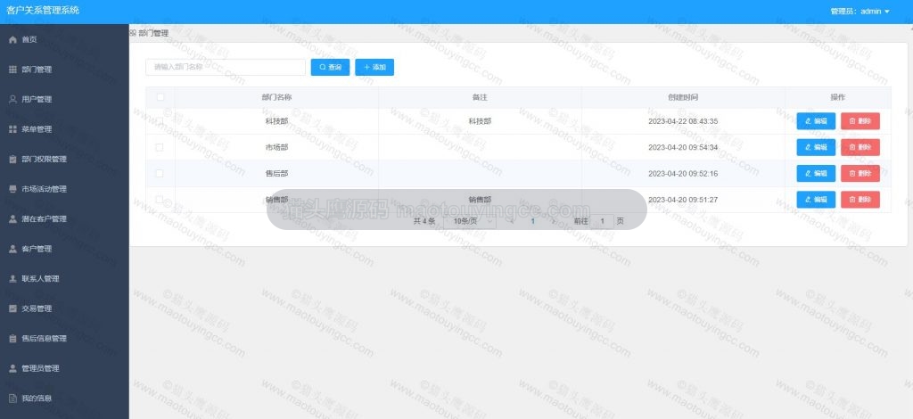部门管理